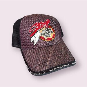 CSI Vintage Tiki Tops Woven Sturgis 2005 Trucker Hat